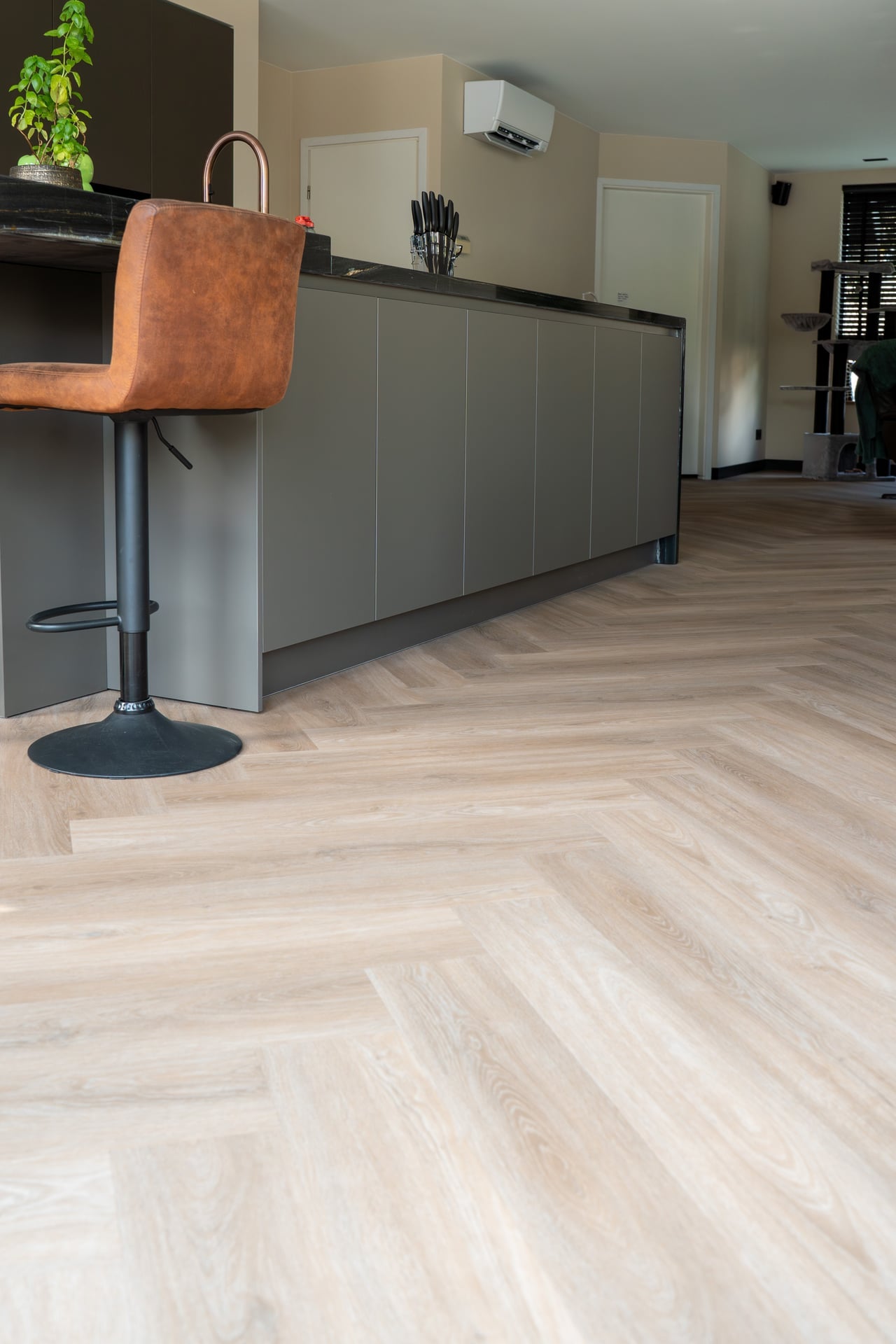 Solza Walvisgraat Plak PVC Como Crème - ULTRAMAT - SLZ-5021