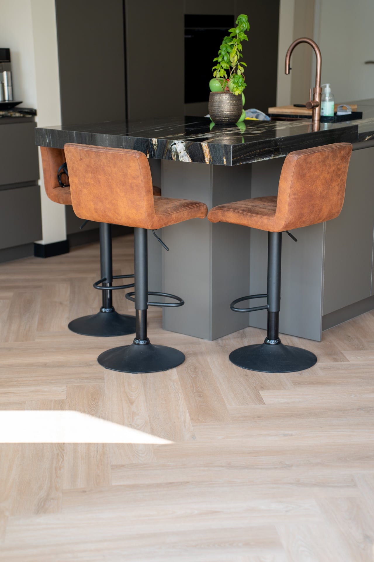 Solza Walvisgraat Plak PVC Como Crème - ULTRAMAT - SLZ-5021
