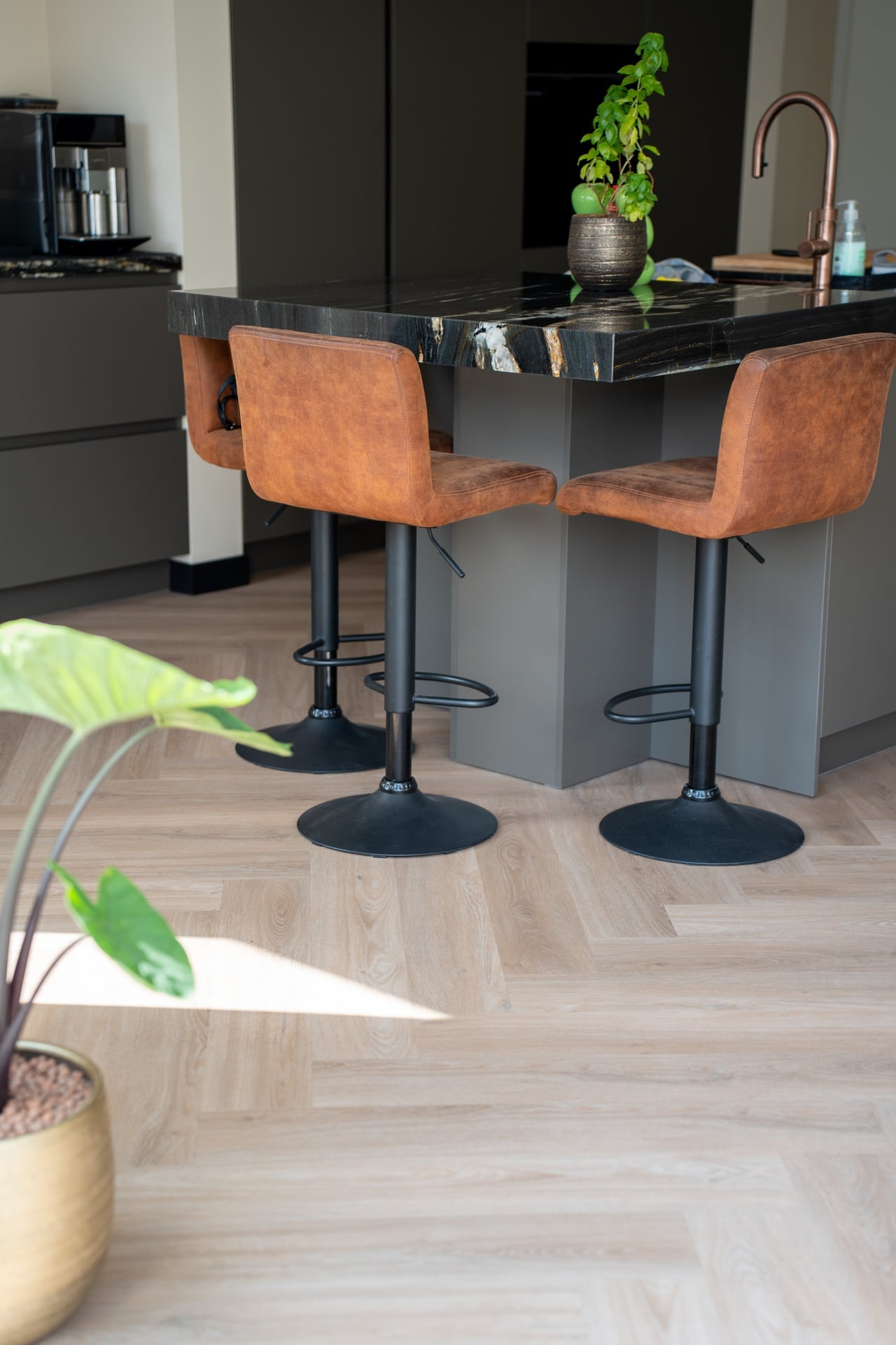 Solza Walvisgraat Plak PVC Como Crème - ULTRAMAT - SLZ-5021