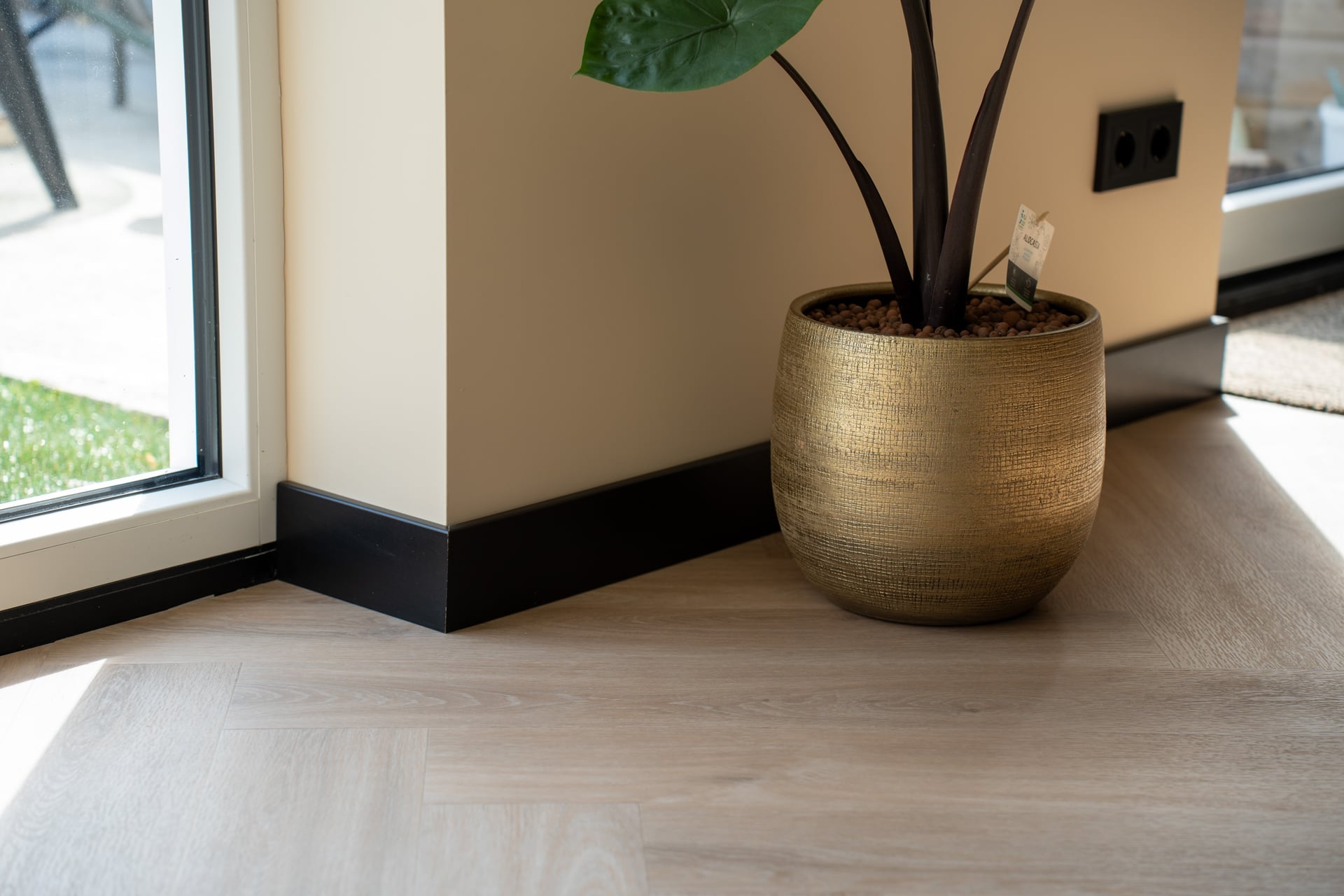 Solza Walvisgraat Plak PVC Como Crème - ULTRAMAT - SLZ-5021
