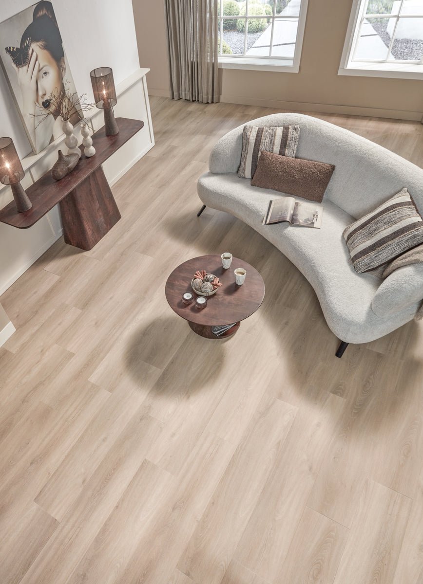 Floer Callantsoog Crème Eiken 2.0 FLR - 3040 - Dorpen Plak PVC - MEGAMAT - Orka Recht - Solza.nl