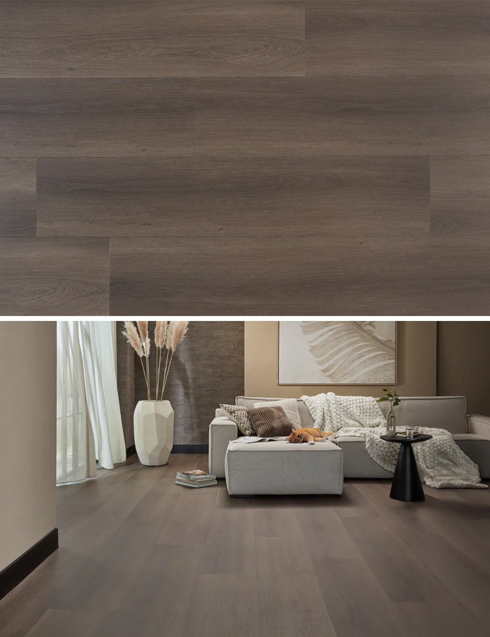 Floer Donkere Eik Landhuis Click PVC FLR - 3757 - Solza.nl