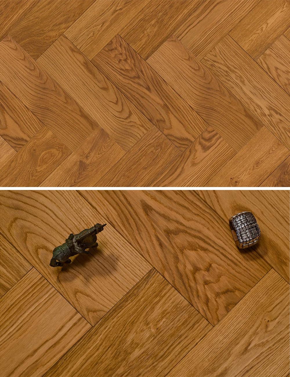 Floer Visgraat Parket Rustiek Eiken Hout Multiplank Karamel Bruin Geolied FLR-4017 - Solza.nl