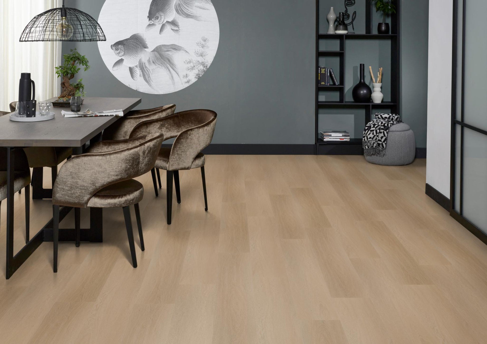 Floorlife Click PVC Fulham Natural Oak 1610 SRC - Noestvrij warm eikenlook - Solza.nl