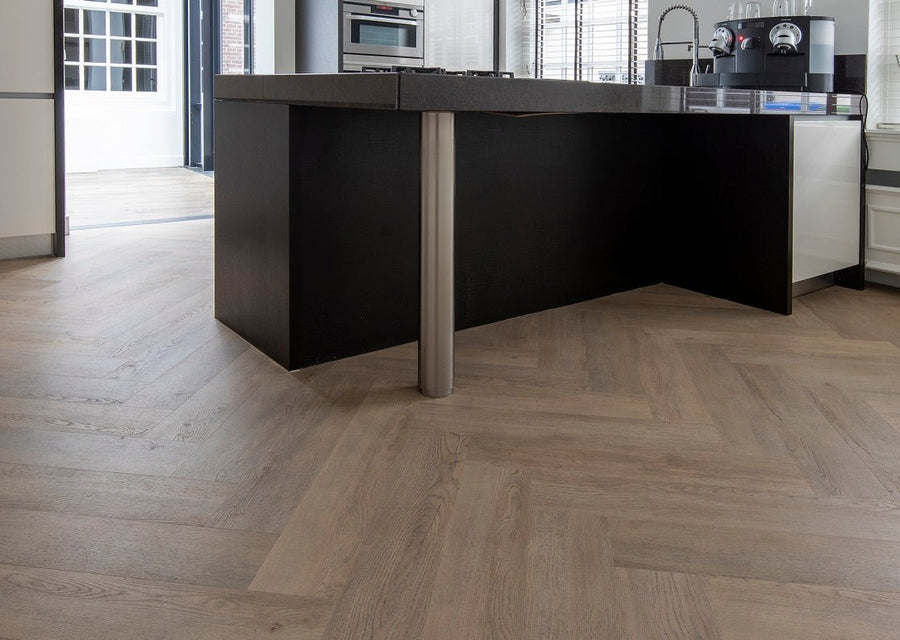 How to lay herringbone PVC?  You can read it here!