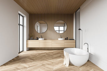 Houtlook tegels in de badkamer, 3 voorbeelden en tips - Solza.nl