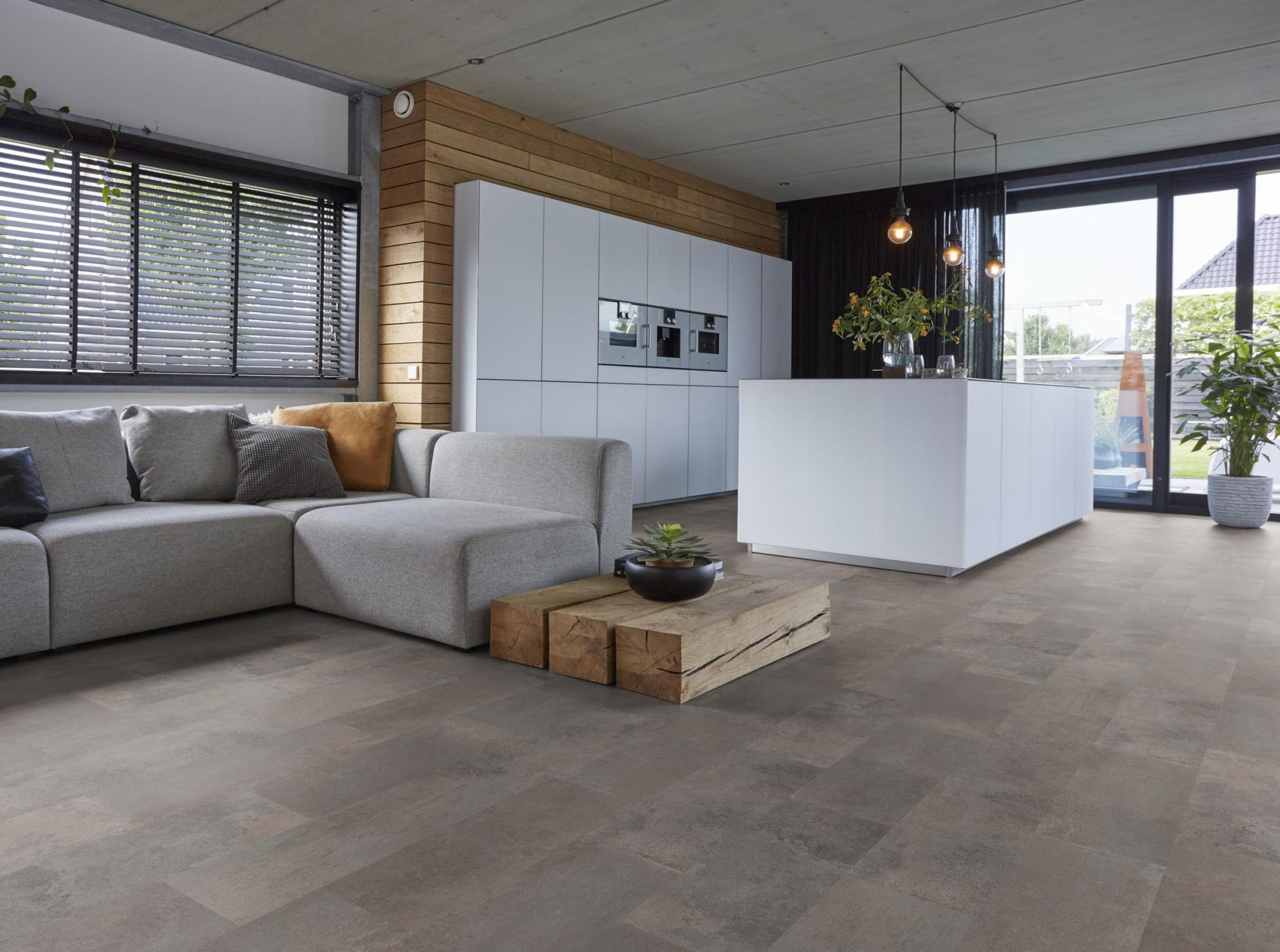 Floorlife Laminaat Tegel Madison Square Aqua Grijs - Tegel 60.4 x 28 cm - 5022640819