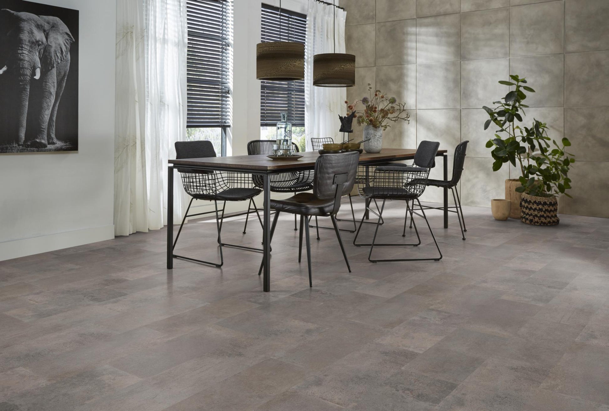 Floorlife Laminaat Tegel Madison Square Aqua Grijs - Tegel 60.4 x 28 cm - 5022640819