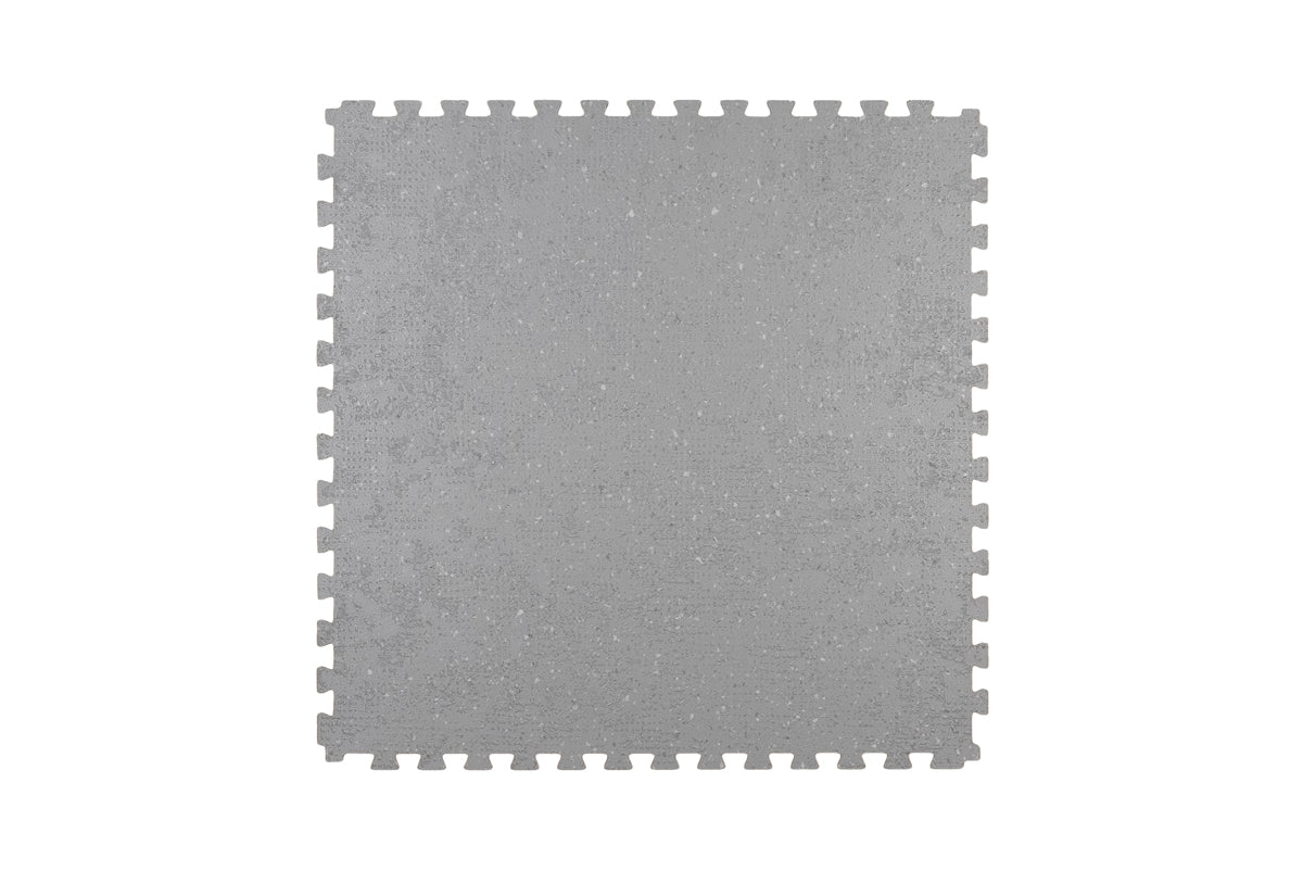 Floer STERC Storm Grijs industriële click PVC tegel FLR-7203, bovenaanzicht tegel