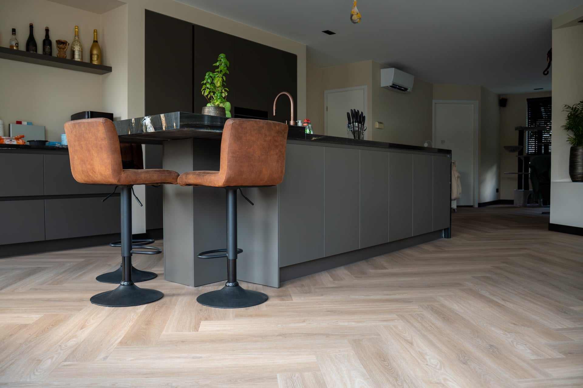 Solza Walvisgraat Plak PVC Como Crème - ULTRAMAT - SLZ-5021