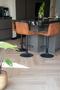 Solza Walvisgraat Plak PVC Como Crème - ULTRAMAT - SLZ-5021