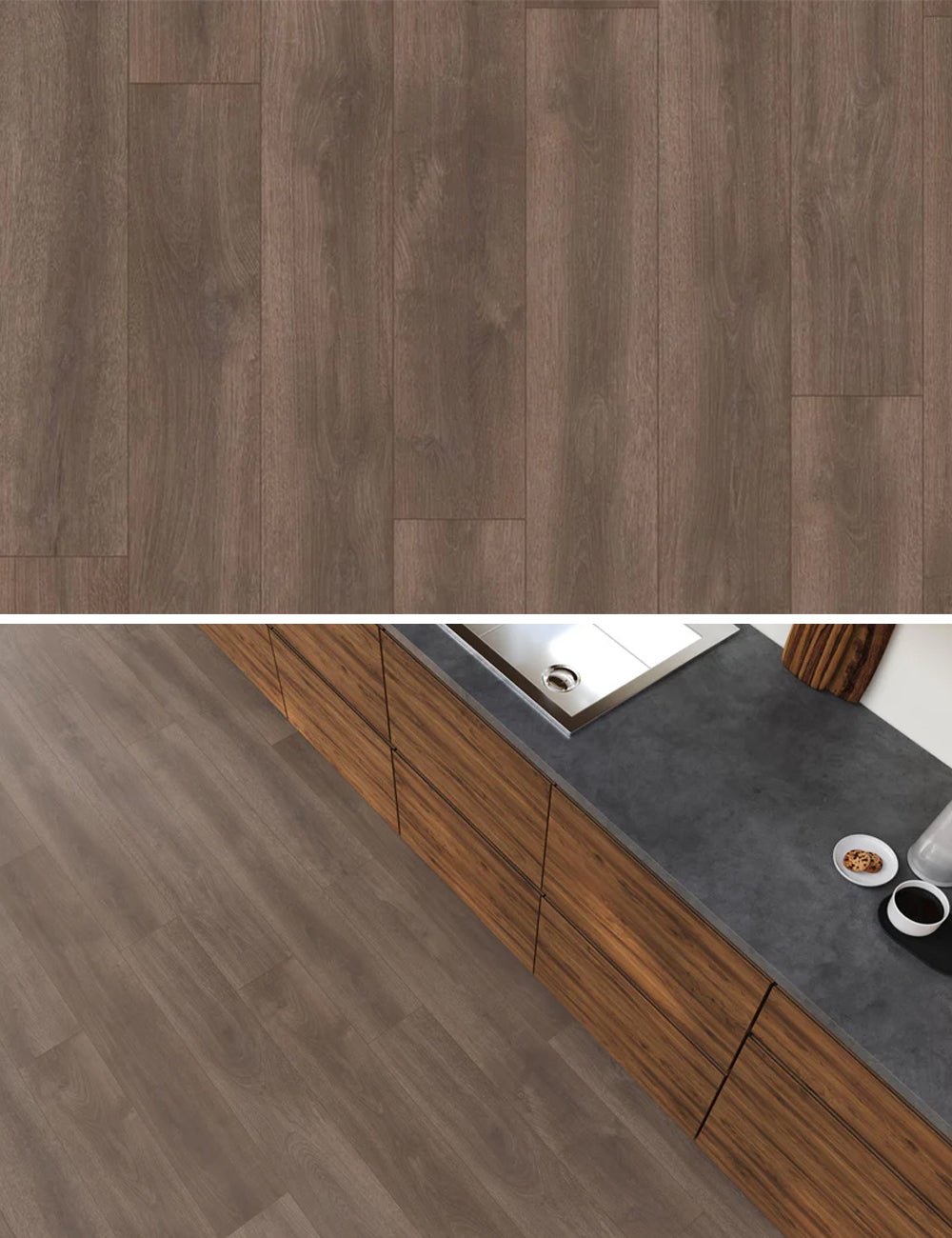 Ambiant Sunny Oak Donkerbruin Eiken Laminaat - Solza.nl