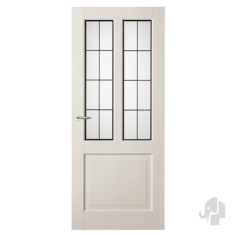 Austria Balance New York Blank Facet Glas – Binnendeur Wit - Solza.nl