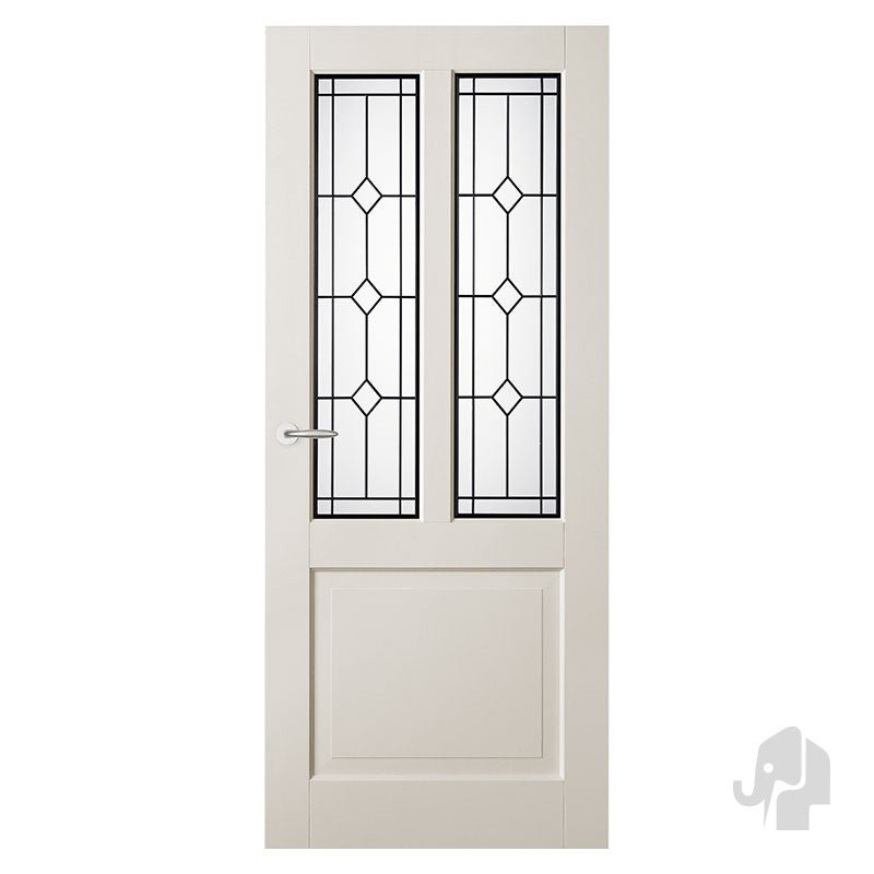Austria Balance New York Blank Facet Glas – Binnendeur Wit - Solza.nl