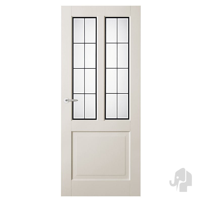 Austria Balance New York Blank Facet Glas – Binnendeur Wit - Solza.nl