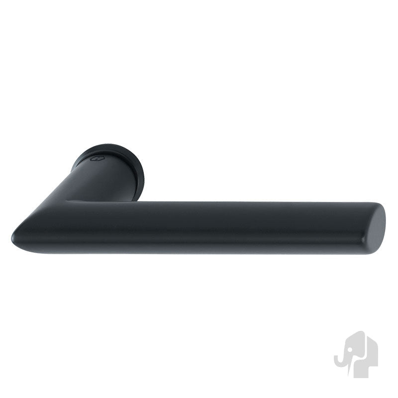 Deurkruk Mini-rozette Nero Veneto Mat zwart - Solza.nl