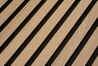 Floer Akupanel Wandpanelen Beige Eiken - 240 x 60 cm - Akoestische Panelen - Solza.nl