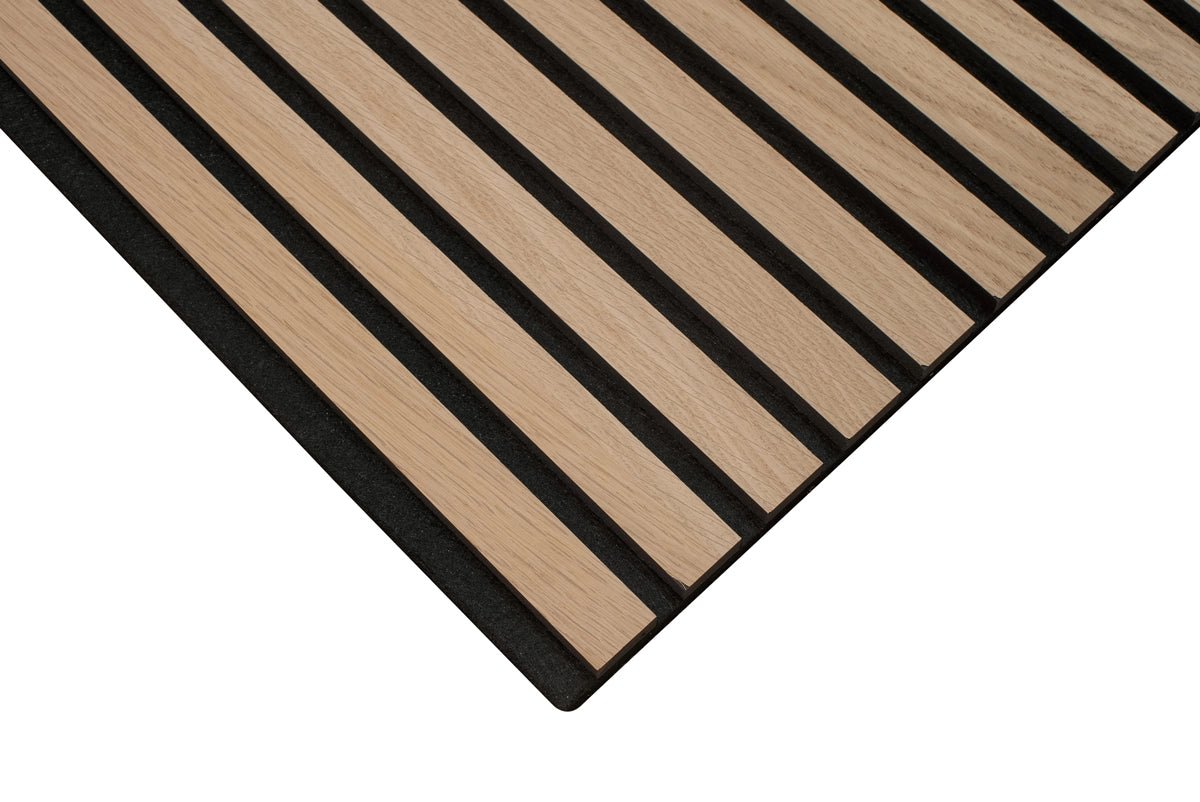 Floer Akupanel Wandpanelen Beige Eiken - 240 x 60 cm - Akoestische Panelen - Solza.nl