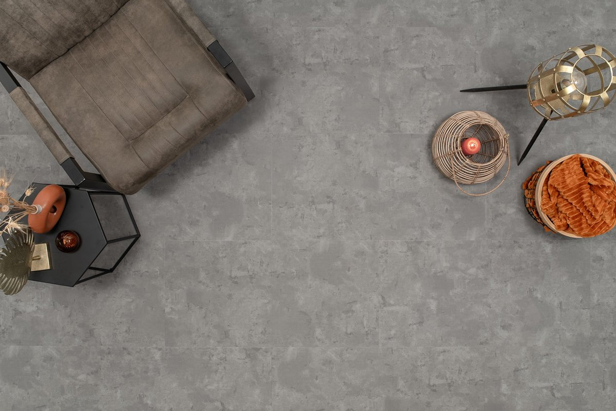 Floer Betonlook Beige Tegel Click PVC FLR - 3801 - Solza.nl