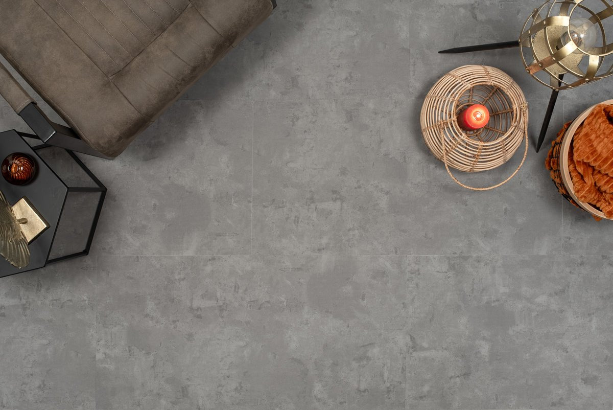 Floer Betonlook Beige Tegel Click PVC FLR - 3801 - Solza.nl