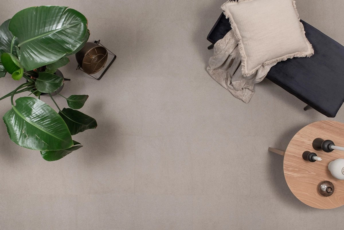 Floer Betonlook Greige Tegel PVC MEGAMAT FLR - 3612 - Solza.nl