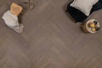 Floer Ceto Cacaobruin Hybride Laminaat Walvisgraat FLR - 1615 - Solza.nl