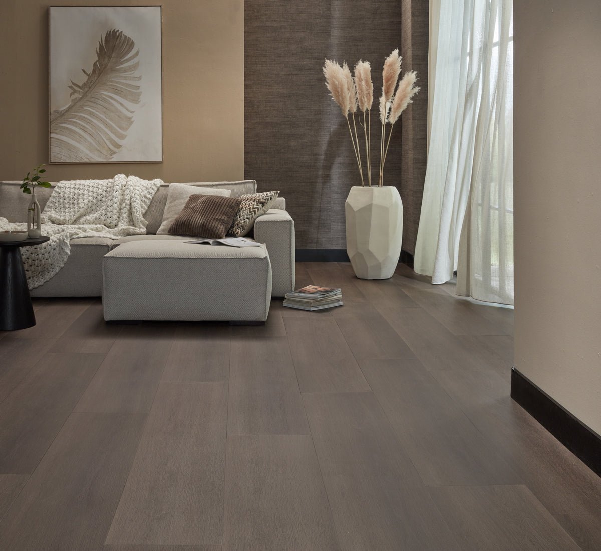 Floer Donkere Eik Landhuis Plak PVC FLR - 3237 - Solza.nl