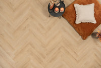 Floer Visgraat PVC Natuur Eiken FLR-3513 MEGAMAT - Bryde Bruin Visgraat