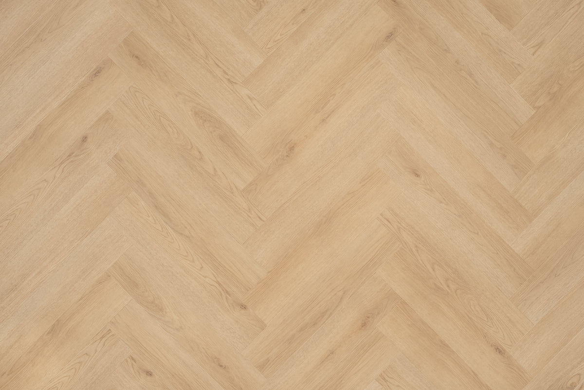Floer Visgraat PVC Natuur Eiken FLR-3513 MEGAMAT - Bryde Bruin Visgraat
