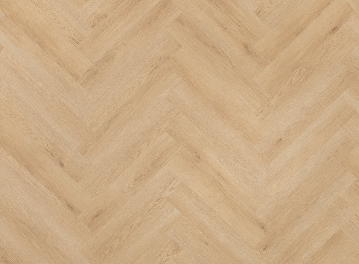Floer Visgraat PVC Natuur Eiken FLR-3513 MEGAMAT - Bryde Bruin Visgraat