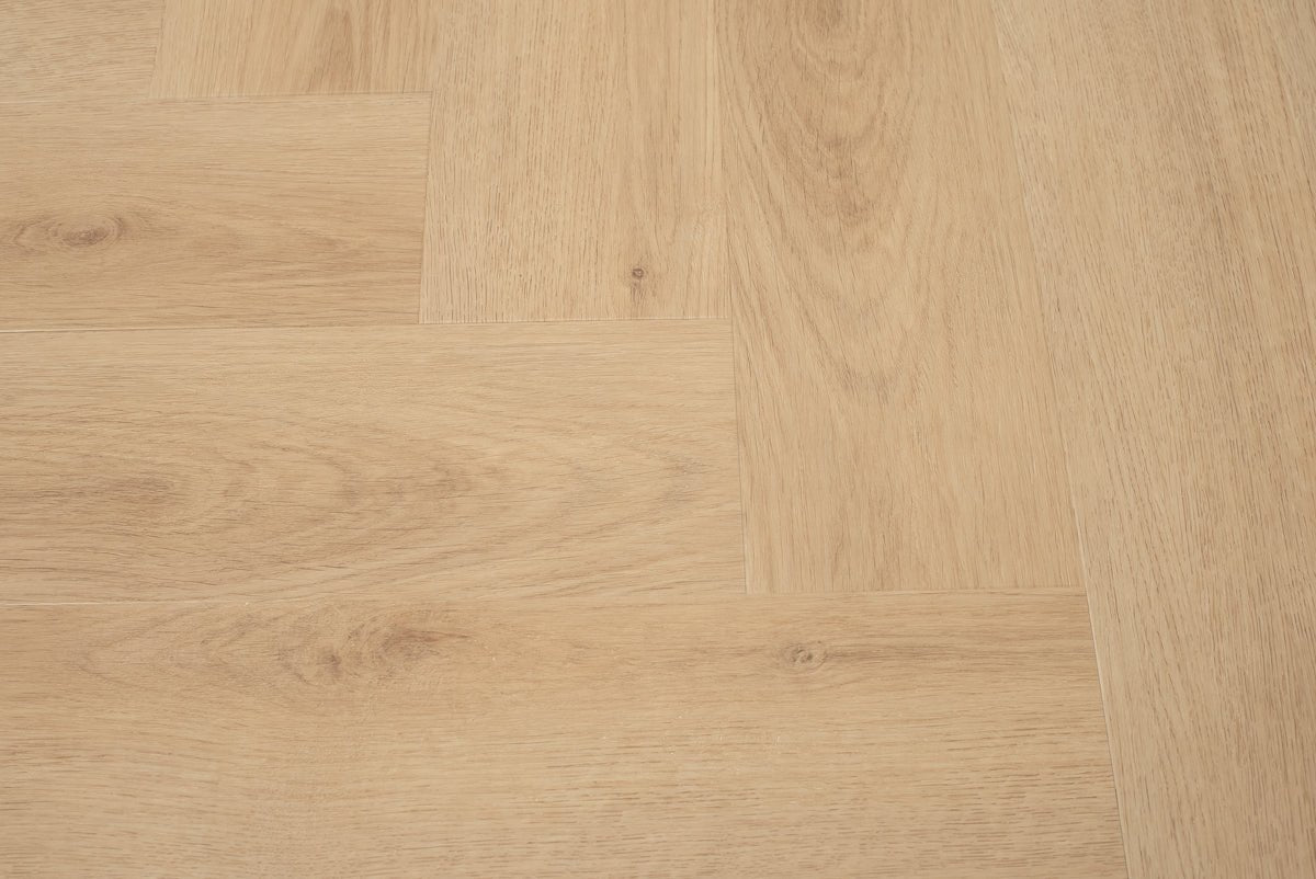 Floer Visgraat PVC Natuur Eiken FLR-3513 MEGAMAT - Bryde Bruin Visgraat