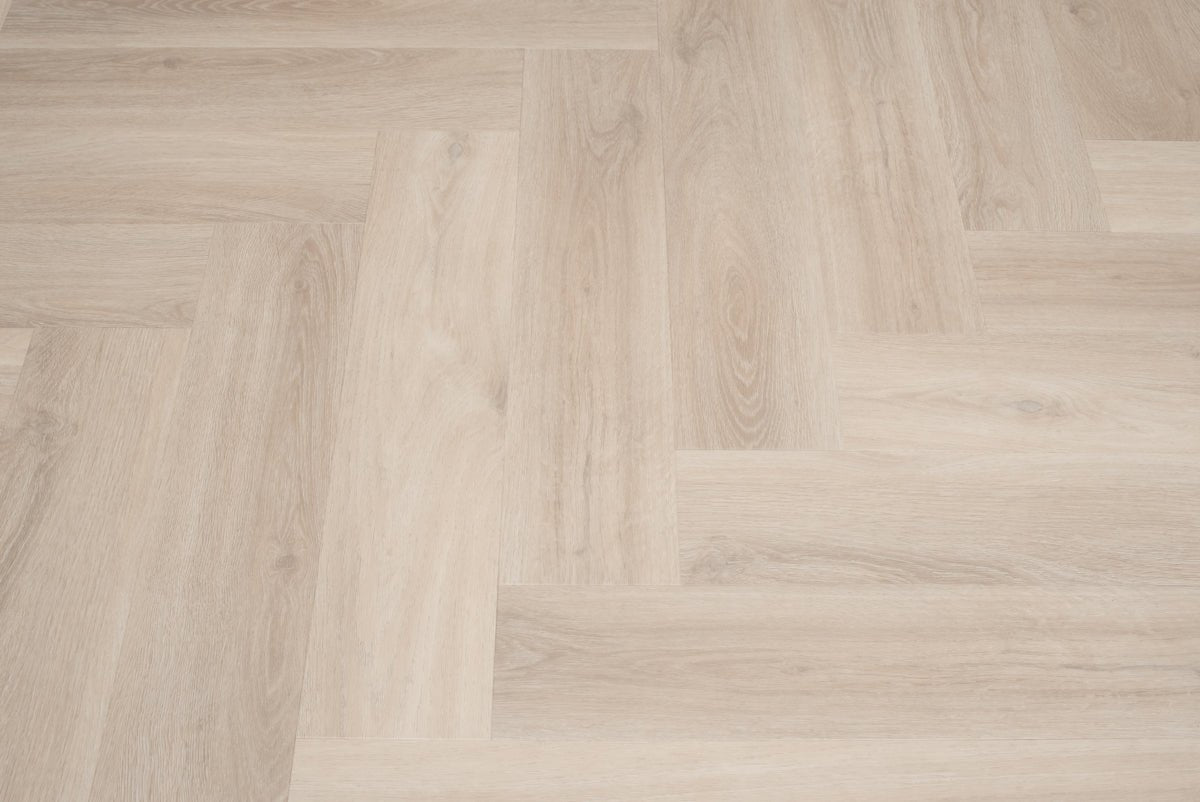 Floer Visgraat PVC Puur Eiken FLR-3514 MEGAMAT - Orka Onbehandeld Visgraat