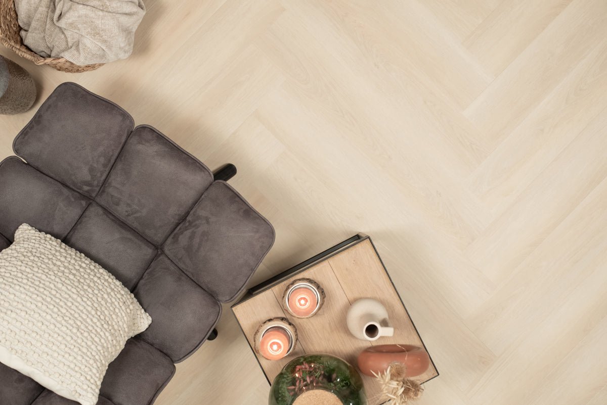 Floer Walvisgraat Click PVC Balein Beige FLR-3910 - MEGAMAT
