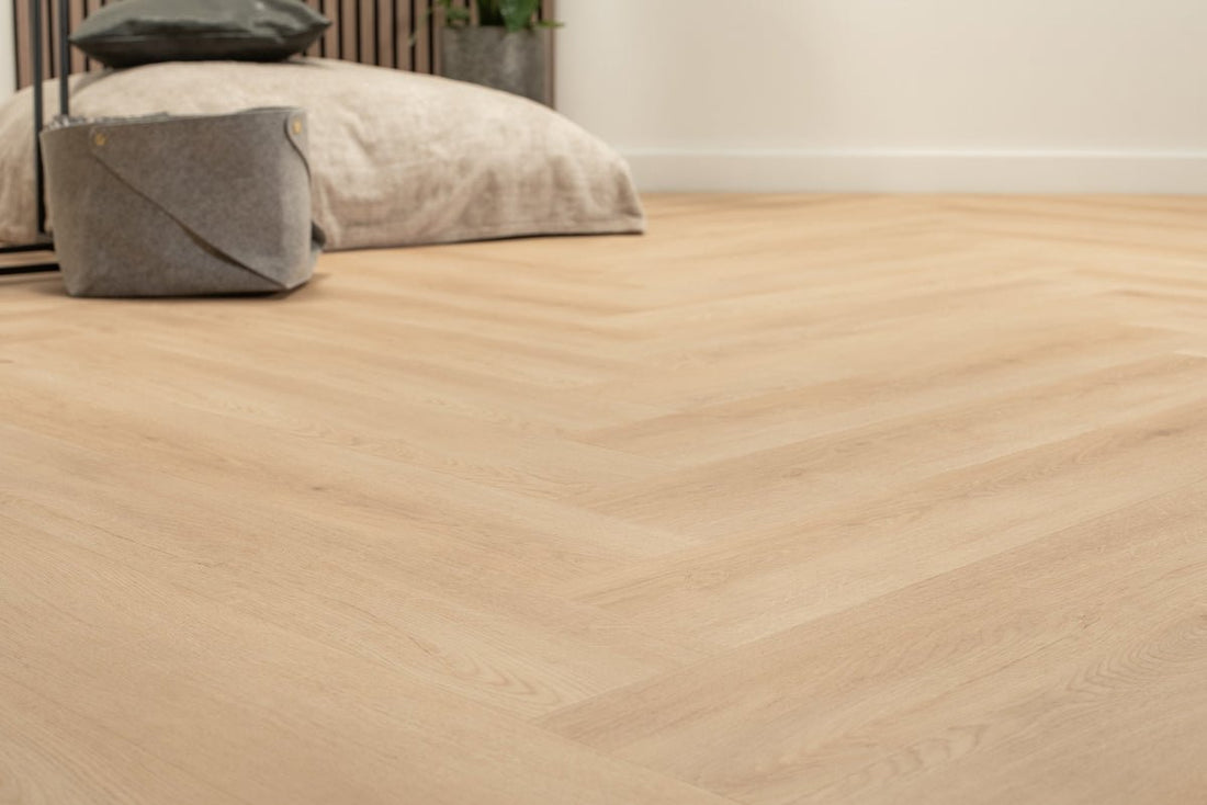 Floer Herringbone Click PVC Cetus Crème FLR-3916 - MEGAMAT