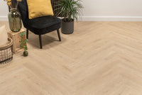 Floer Walvisgraat Click PVC Gaia Grijsbeige FLR-3915 - MEGAMAT