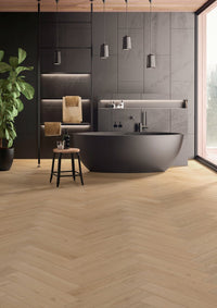 Floer Zandgrijs Eiken Hybride Laminaat Visgraat FLR - 1625 - Solza.nl