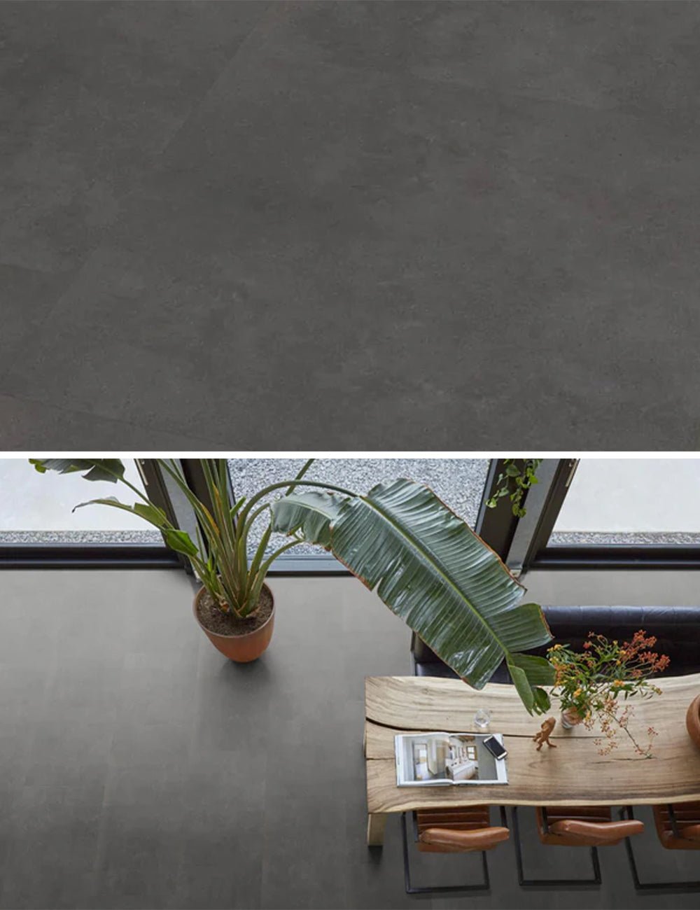 Ambiant Ceramo XL Anthracite Click PVC SRC