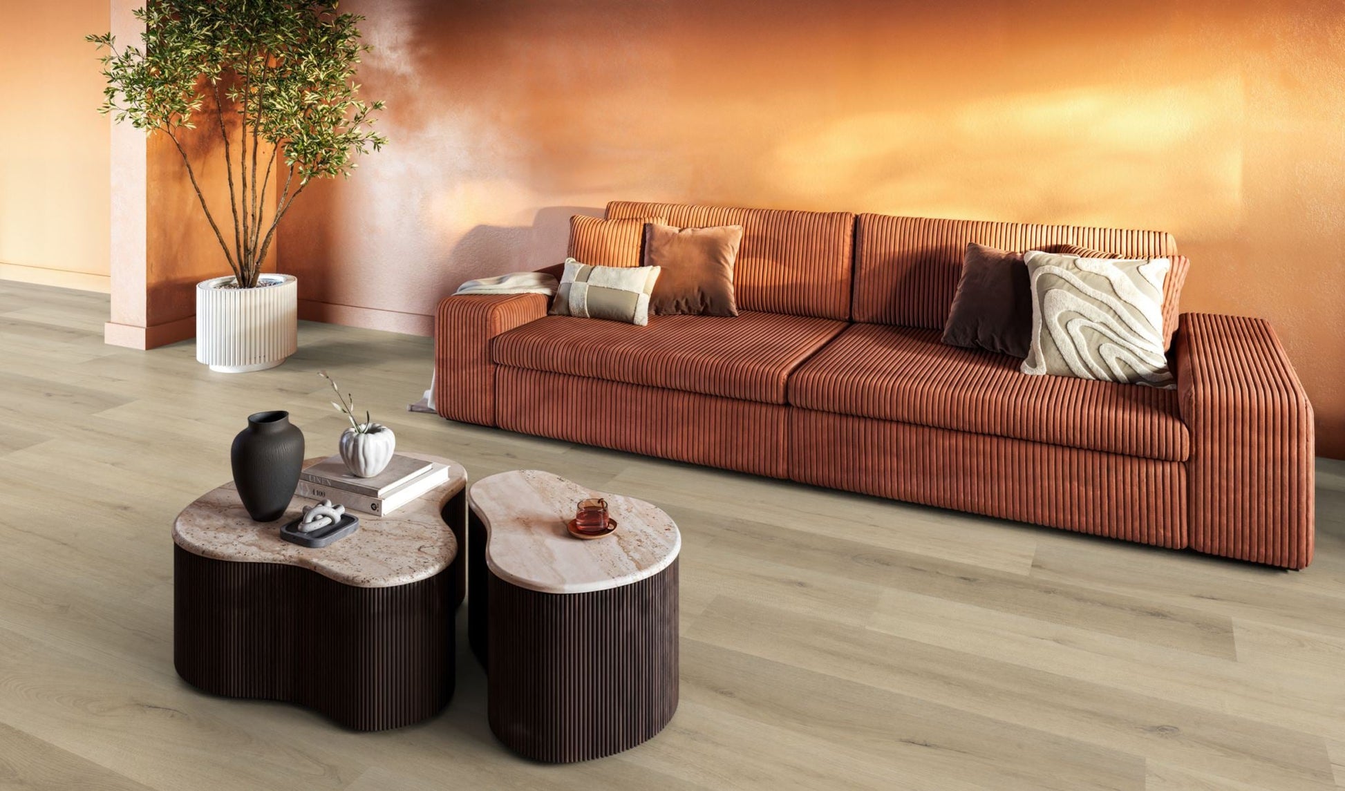 Floorlife Greenford Warm Beige Dryback PVC - 6070101119 - Solza.nl