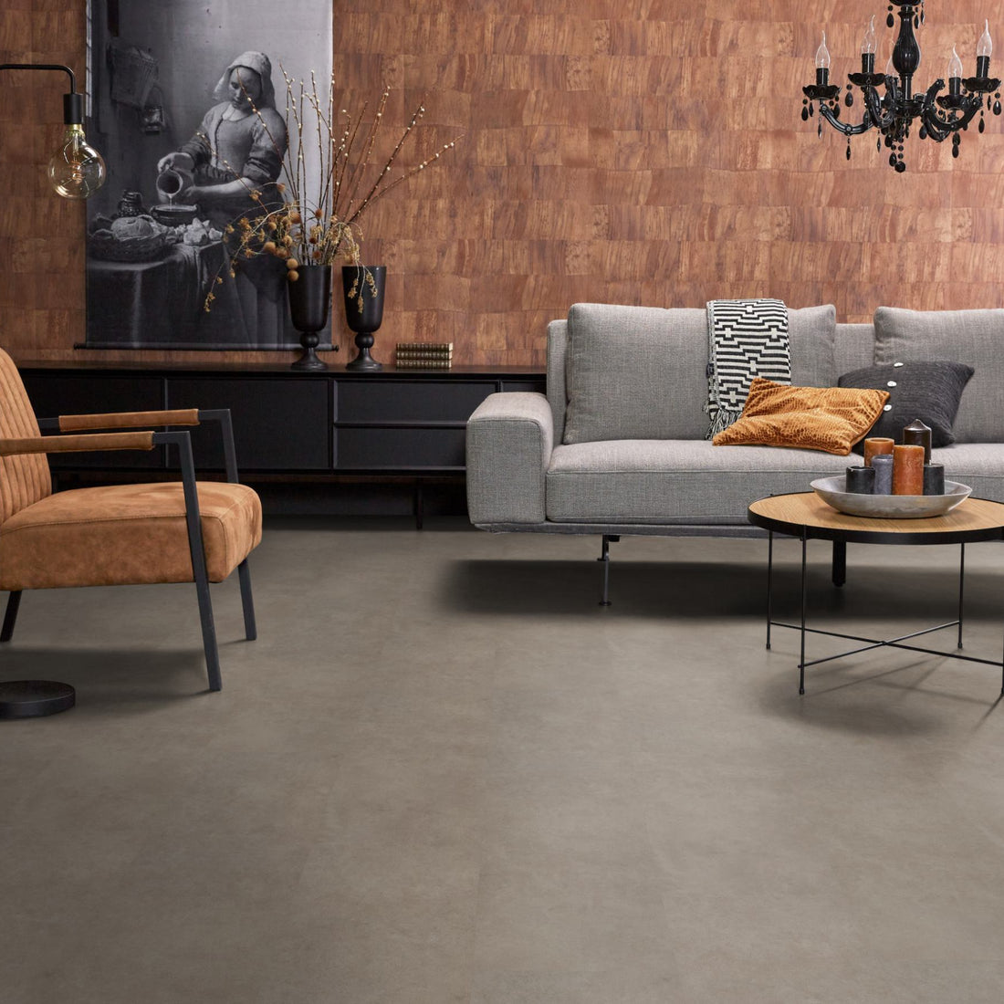 Floorlife Highbury XL Warm Grey EVC - Dryback PVC - 6041101619 - Solza.nl