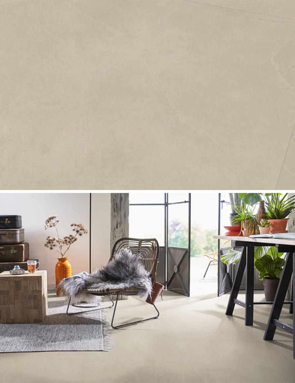 Ambiant Noveno XL Beige Plak PVC