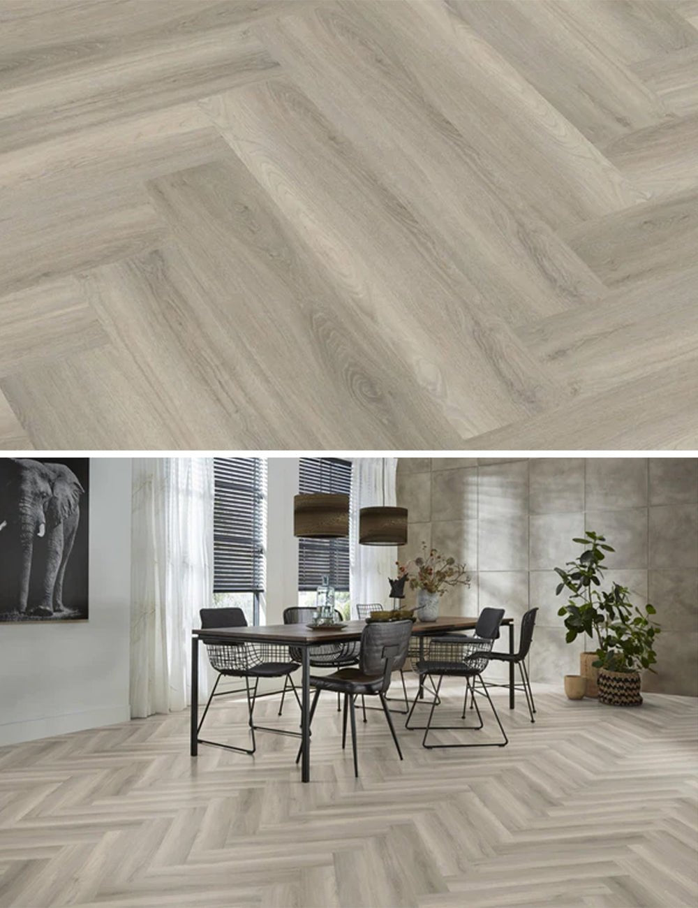 Ambiant Spigato Avanto Grey Click PVC SRC