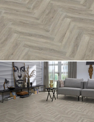 Ambiant Spigato Robusto Light Grey Click PVC SRC