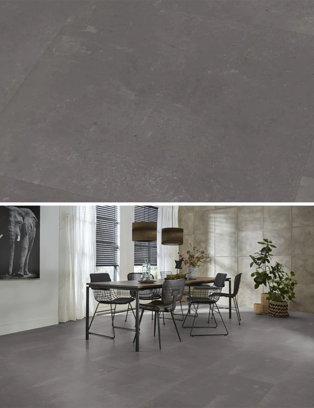 Ambiant Piero Dark Grey Plak PVC