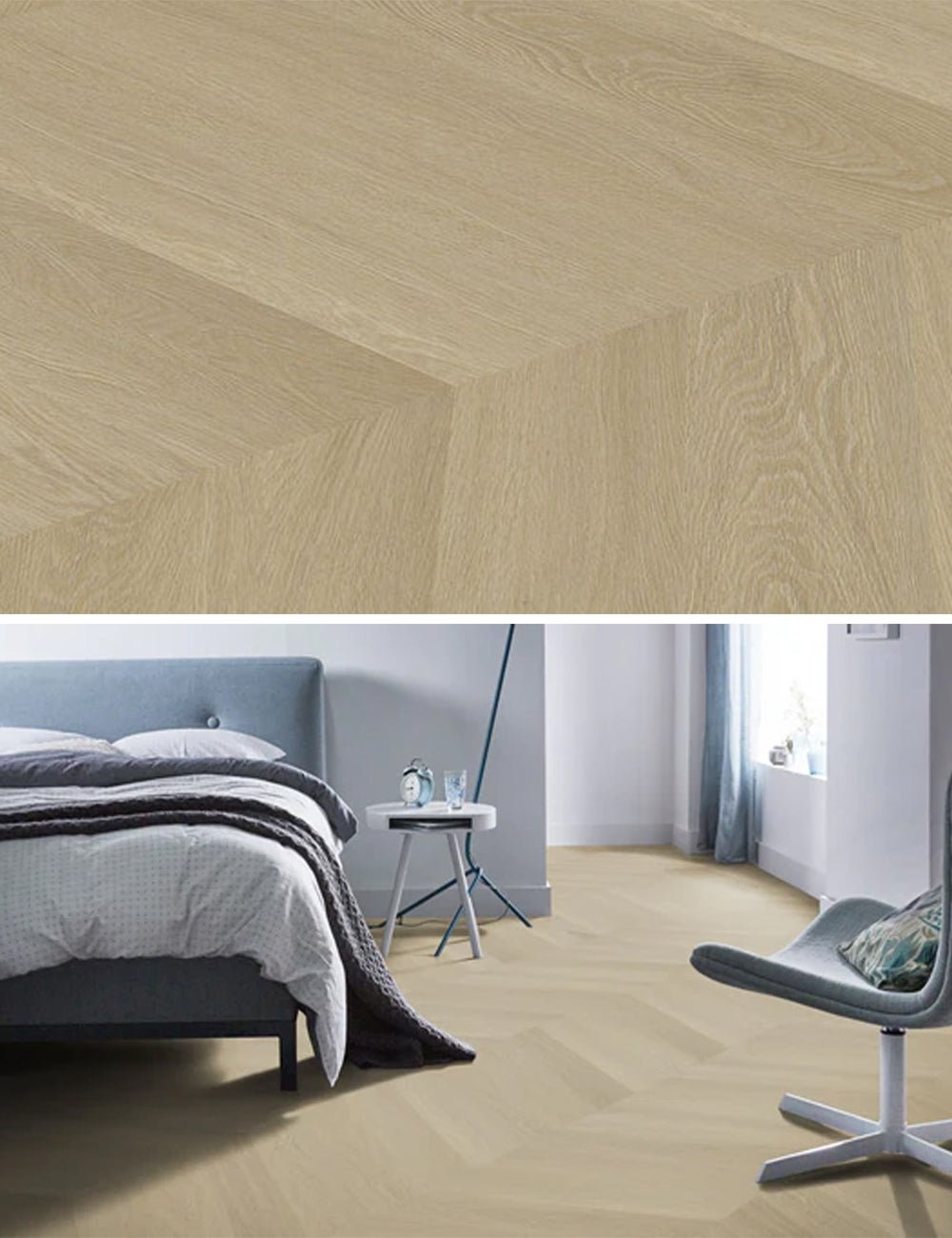 Ambiant Spigato Estino Natural Oak Hongaarse Punt Plak PVC