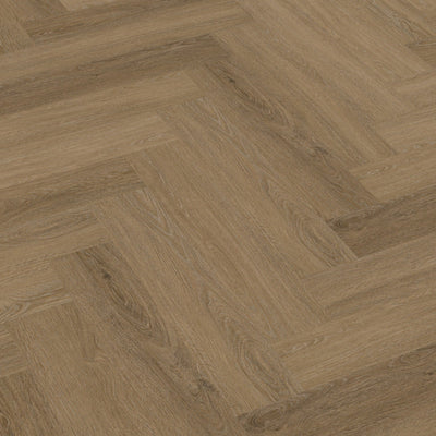 Floorlife YUP Sutton Light Brown Herringbone Dryback PVC - 9030150619 - Solza.nl