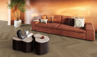 Floorlife YUP Sutton Light Brown Herringbone Dryback PVC - 9030150619 - Solza.nl