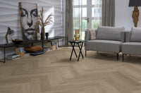 Floorlife YUP Sutton Smoky Herringbone Dryback PVC - 9030150519 - Solza.nl
