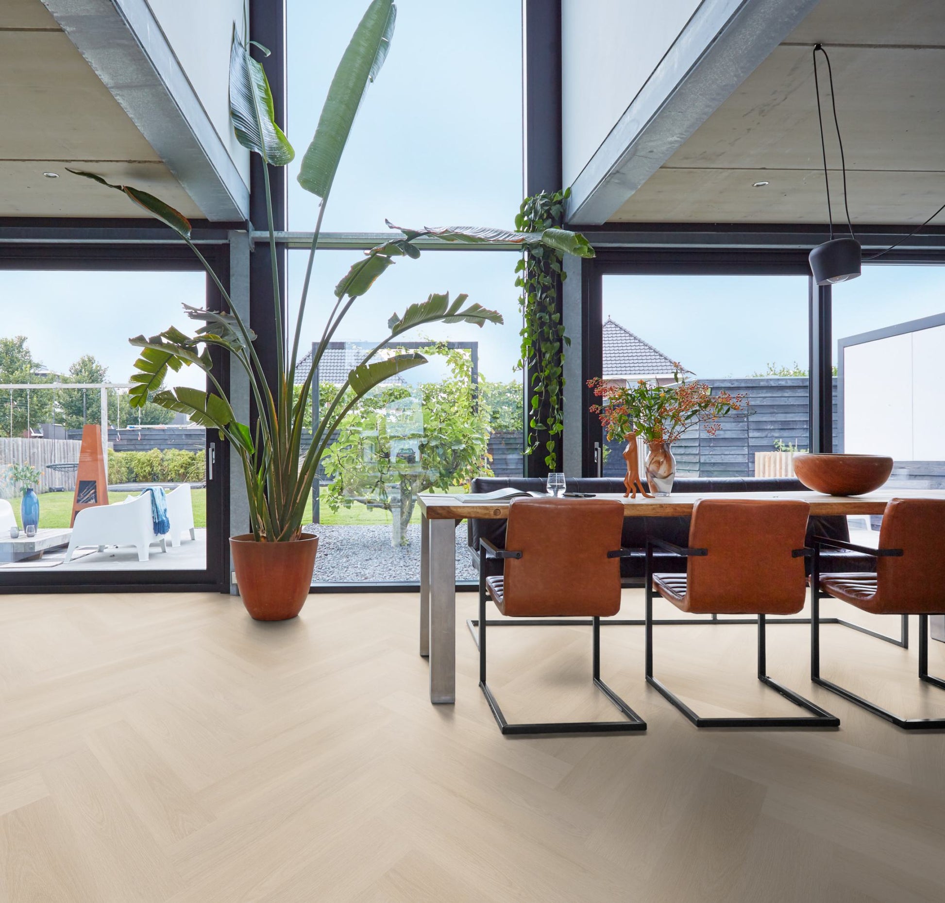 Floorlife YUP XL Brentford Beige Walvisgraat EVC - Click PVC SRC - 7051200119 - Solza.nl