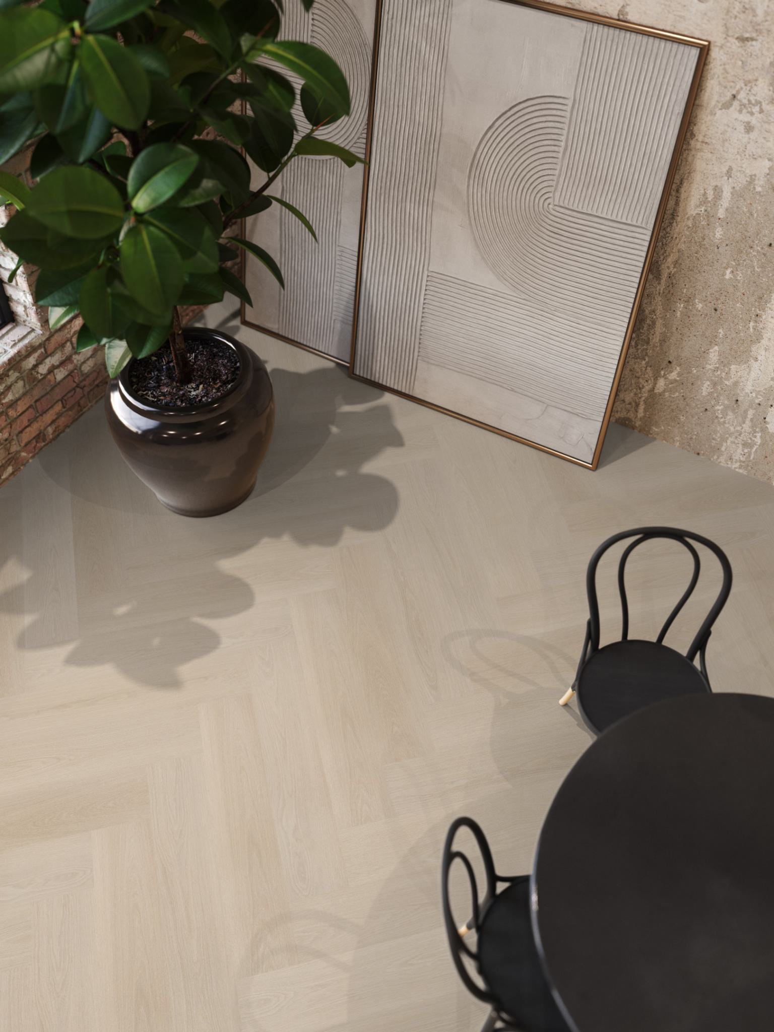 Floorlife YUP XL Brentford Beige Walvisgraat EVC - Click PVC SRC - 7051200119 - Solza.nl