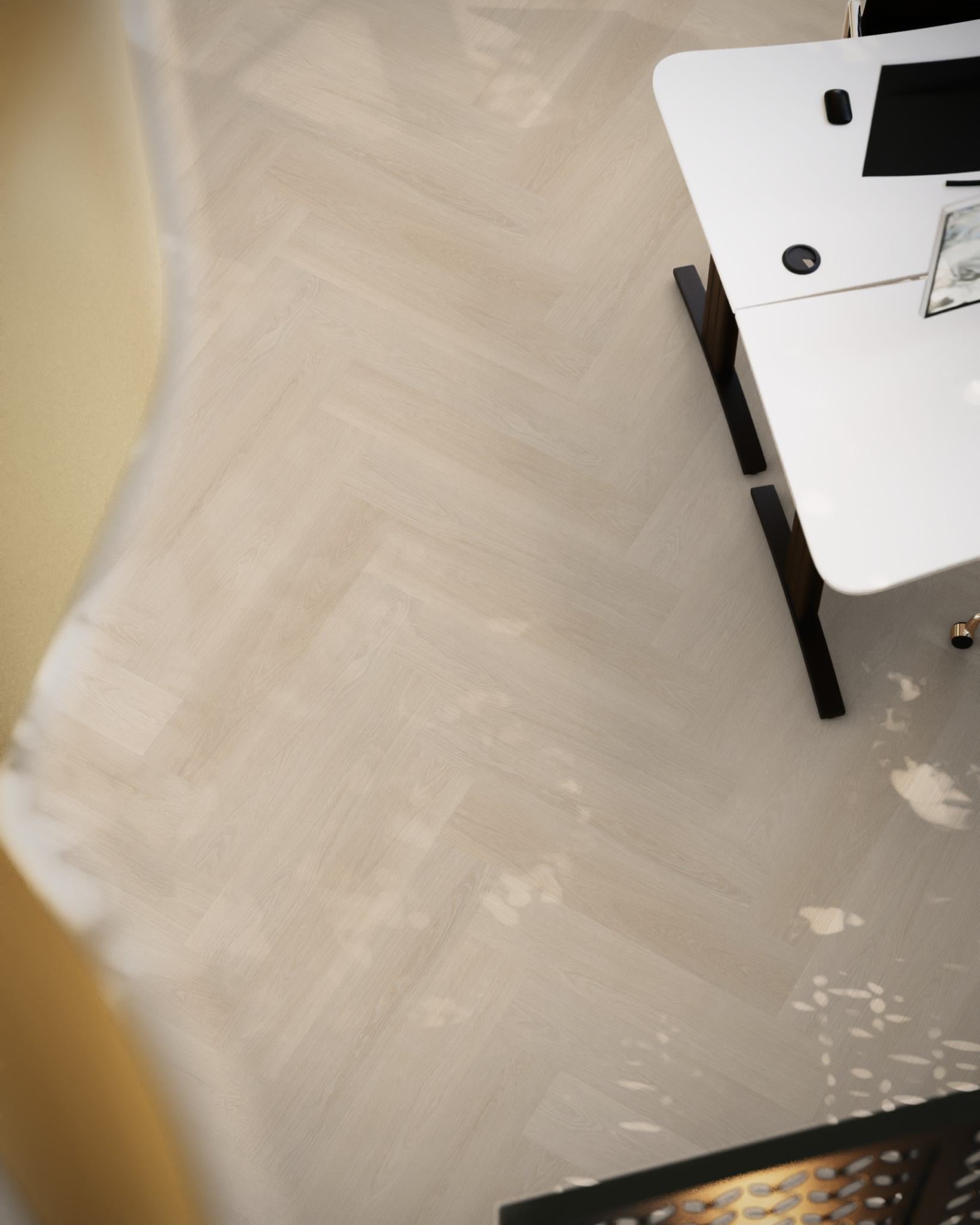 Floorlife YUP XL Brentford Beige Walvisgraat EVC - Dryback PVC - 7050100119 - Solza.nl